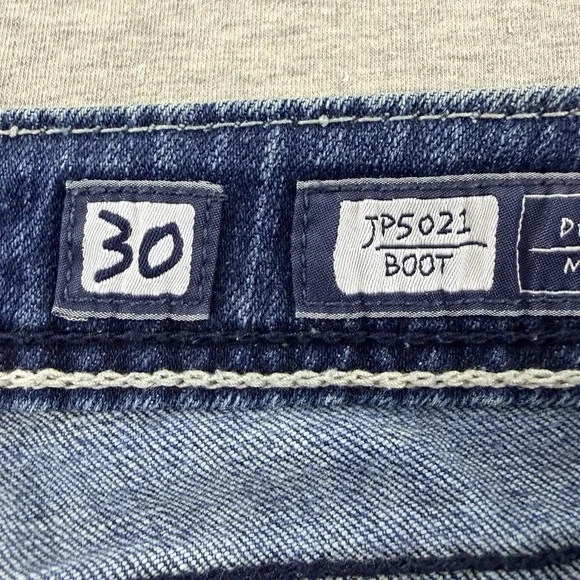 Miss Me Women's Blue Bootcut Jeans JP5021 Fleur De Lis 30 - Picture 6 of 8